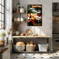 Thurston's Astounding Mysteries Vintage Illusion Cultural Poster