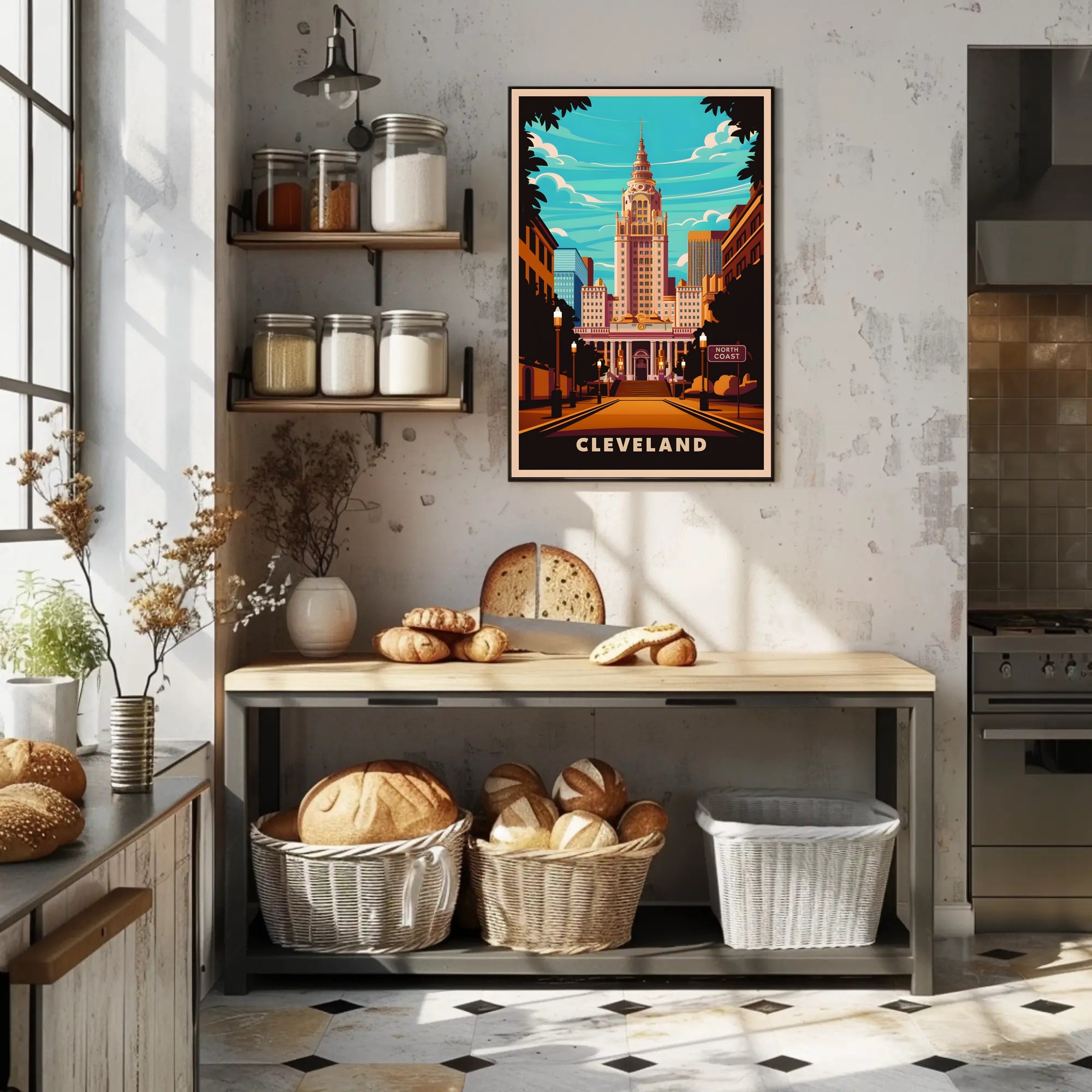 Cleveland Cityscape Poster