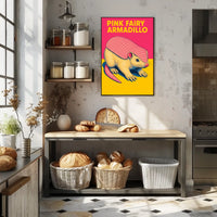 Pink Fairy Armadillo Poster