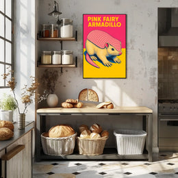 Pink Fairy Armadillo Poster