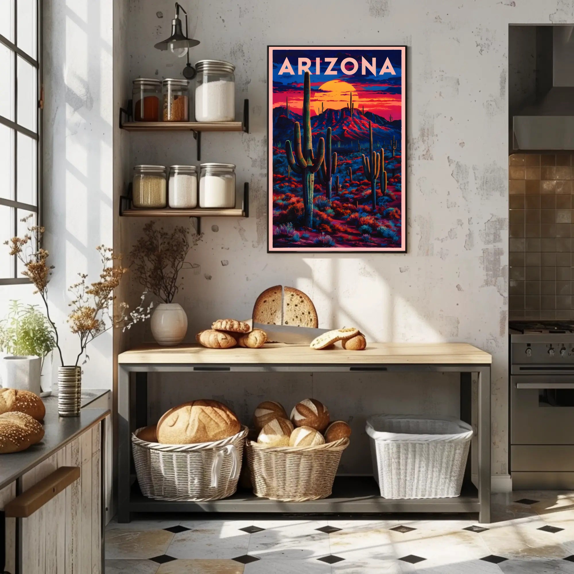 Arizona Sunset Landscape Poster