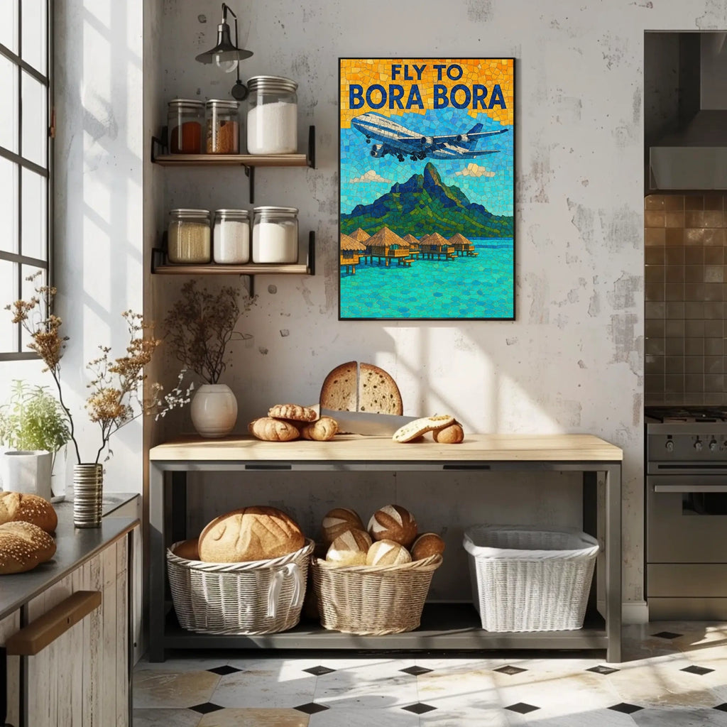 Fly To Bora Bora Poster
