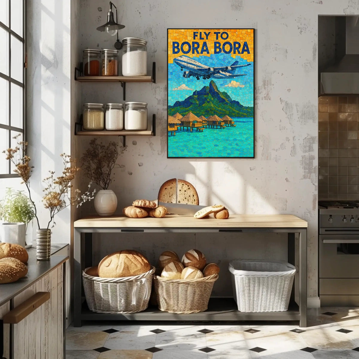 Fly To Bora Bora Poster