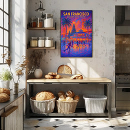 San Francisco Golden Gate Glow Poster
