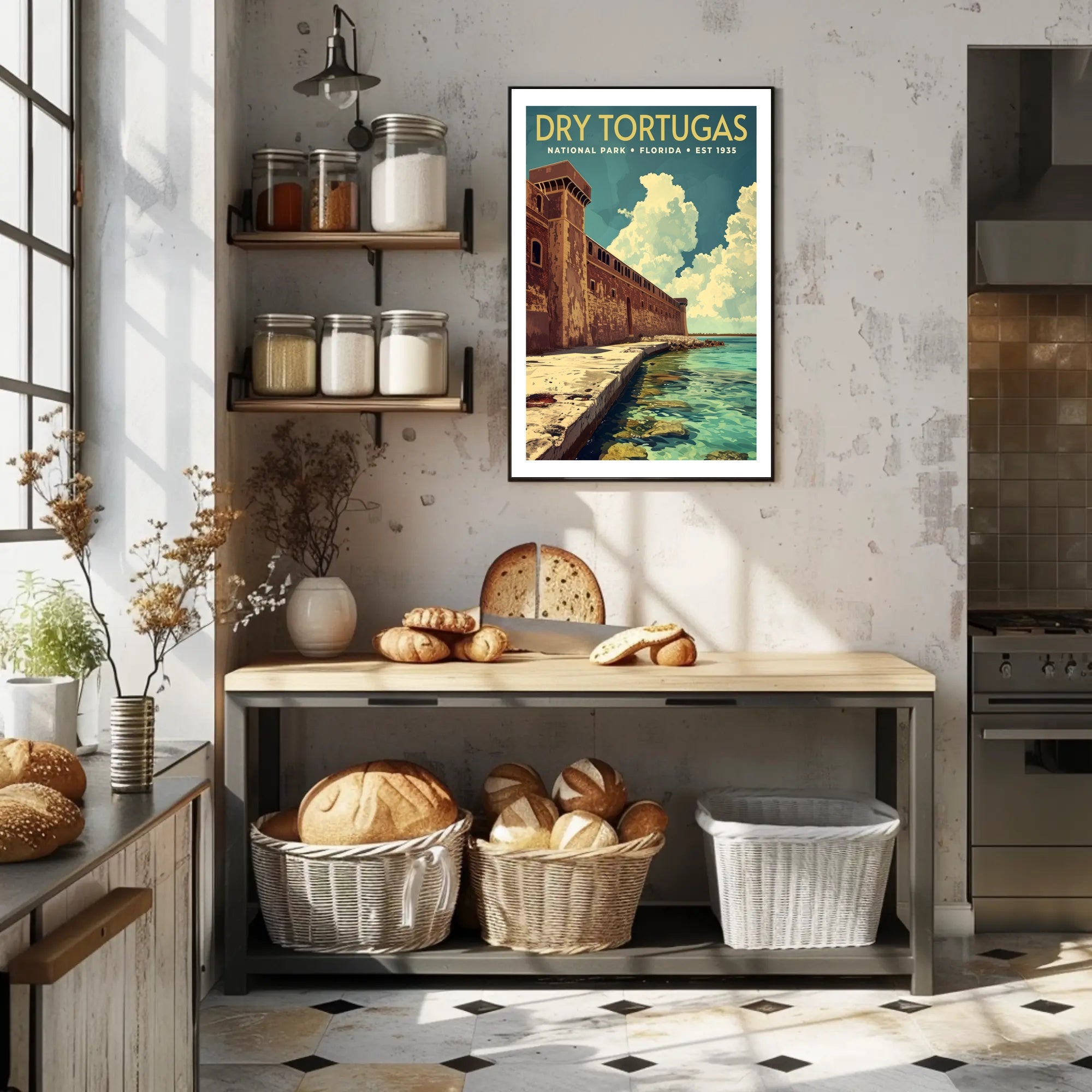 Dry Tortugas National Park Scenic Travel Poster