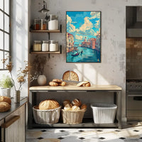 Venice Grand Canal Romantic Art Poster Print