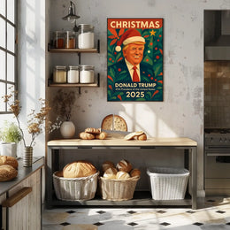 Christmas Cheer in Santa Style - Artistic Poster