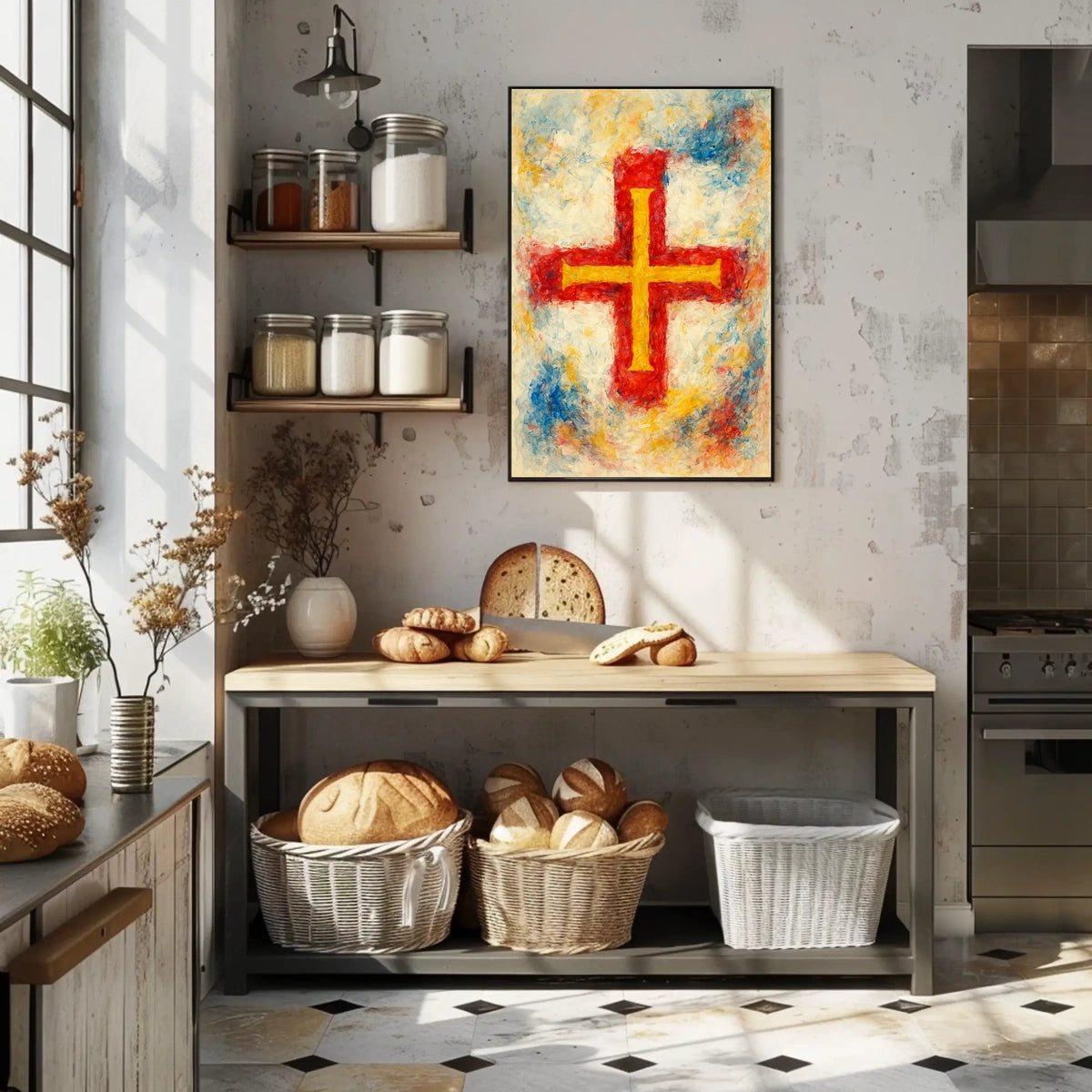 Vibrant Cross Poster