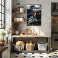 Alpine Church In Winter Poster