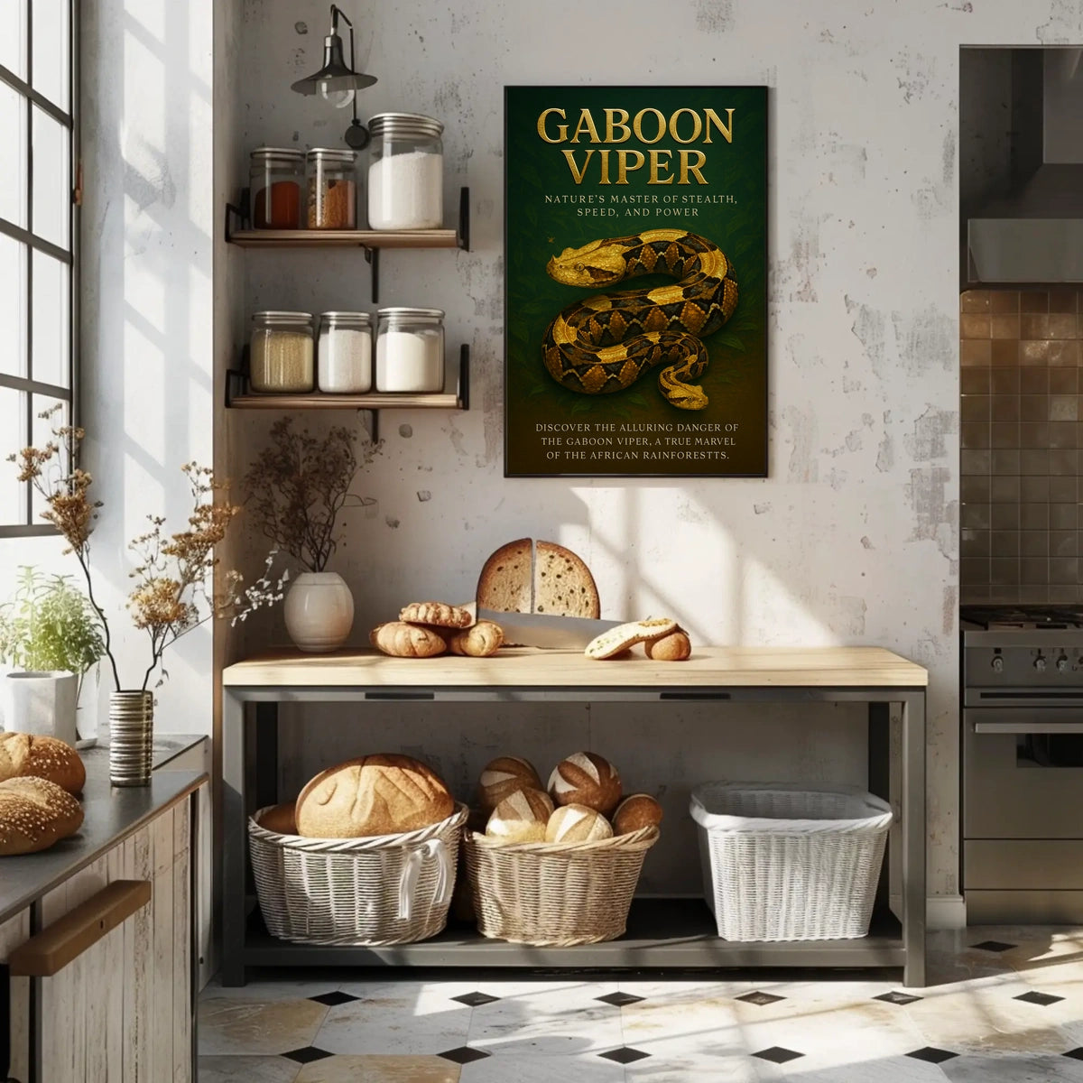Gaboon Viper Natures Master of Stealth Poster