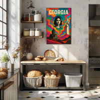Georgia A Vibrant Tribute Poster