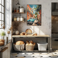 Vintage Havana Streets Vintage Poster