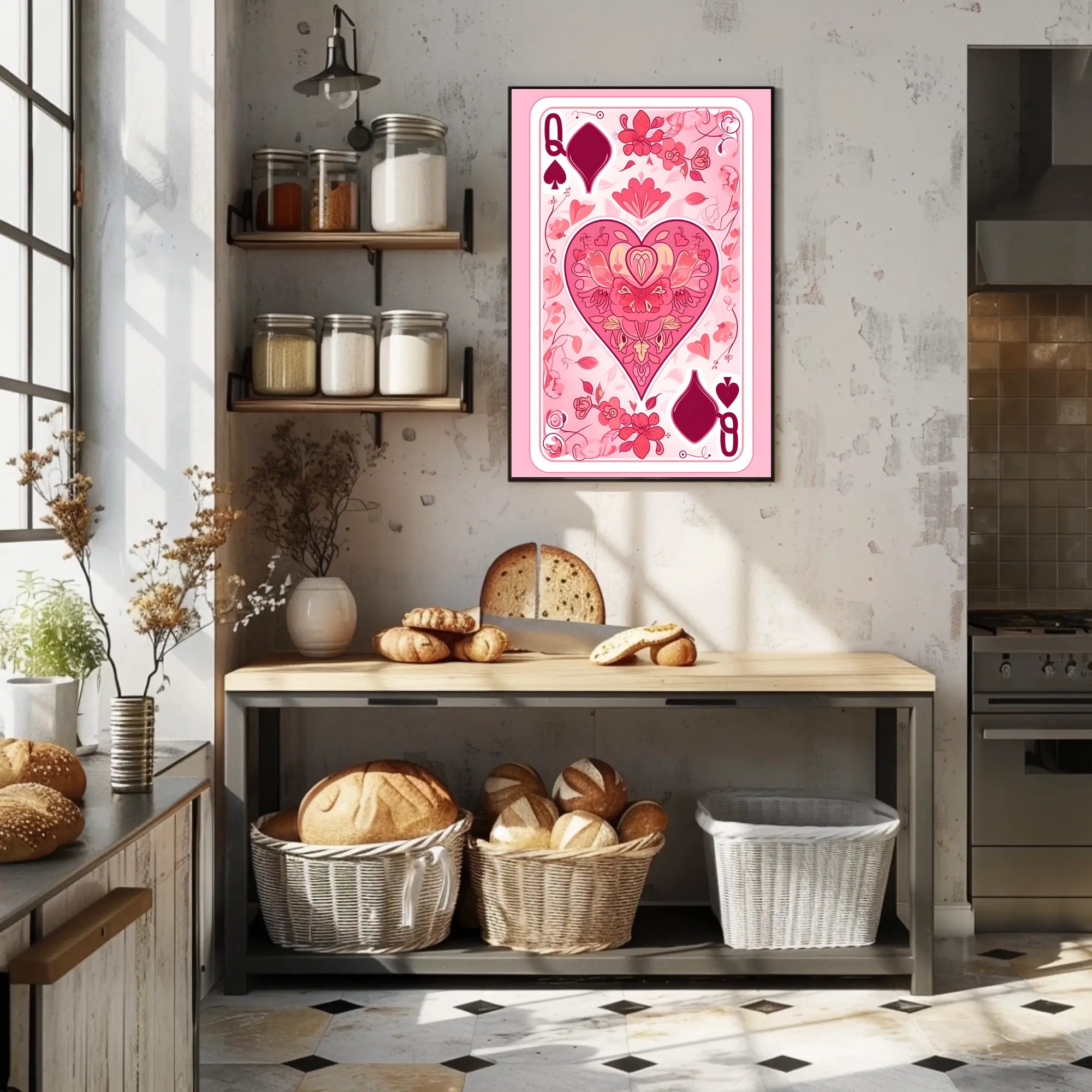 Queen of Spades Artistic Poster for Elegant Home Decor PosterGoat