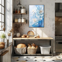 Blossoms In Blue Poster