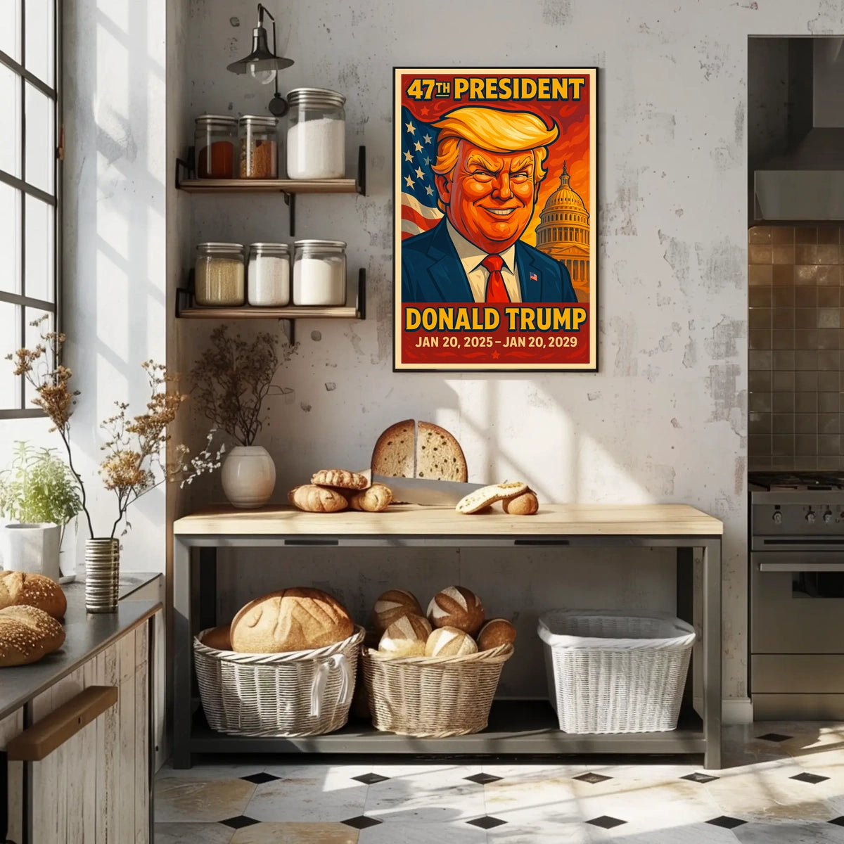 Trump Guardianship Liberty Patriotic Pop Art Poster