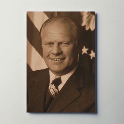 Gerald Ford 38th President Sepia Photo