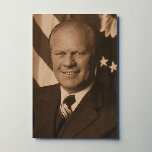 Gerald Ford 38th President Sepia Photo