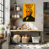 James Polk Vintage Scenic Decor Lovers Poster