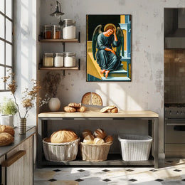 Contemplative Angel Poster