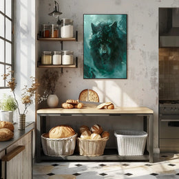 The Fierce Wolf Poster PosterGoat