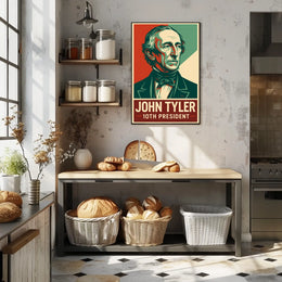 John Tyler 10th President Heritage Oil Painting Poster