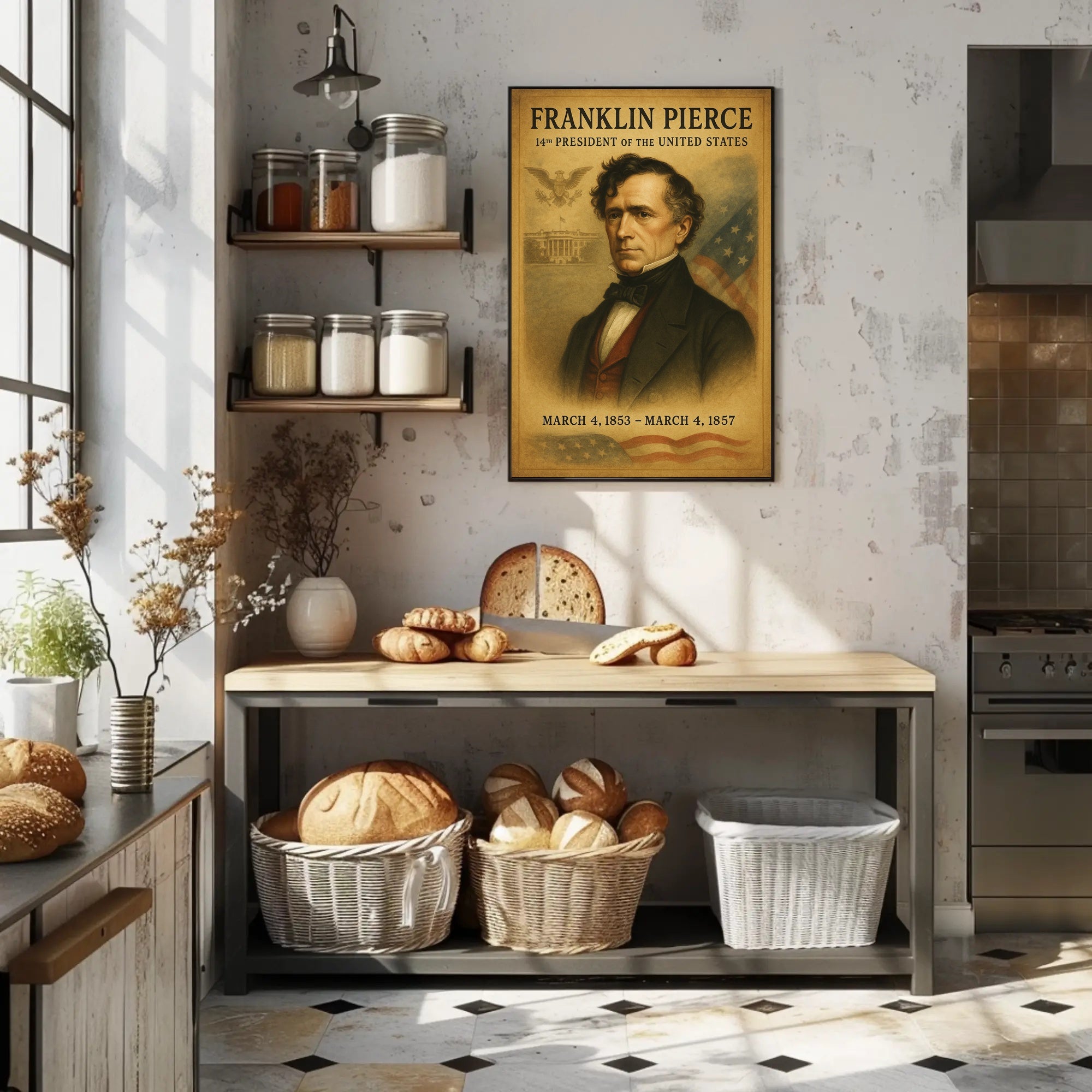 Franklin Pierce 14Th President Poster