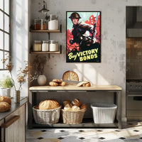 Canadian WWII Soldier Poster: Dramatic Military Artwork