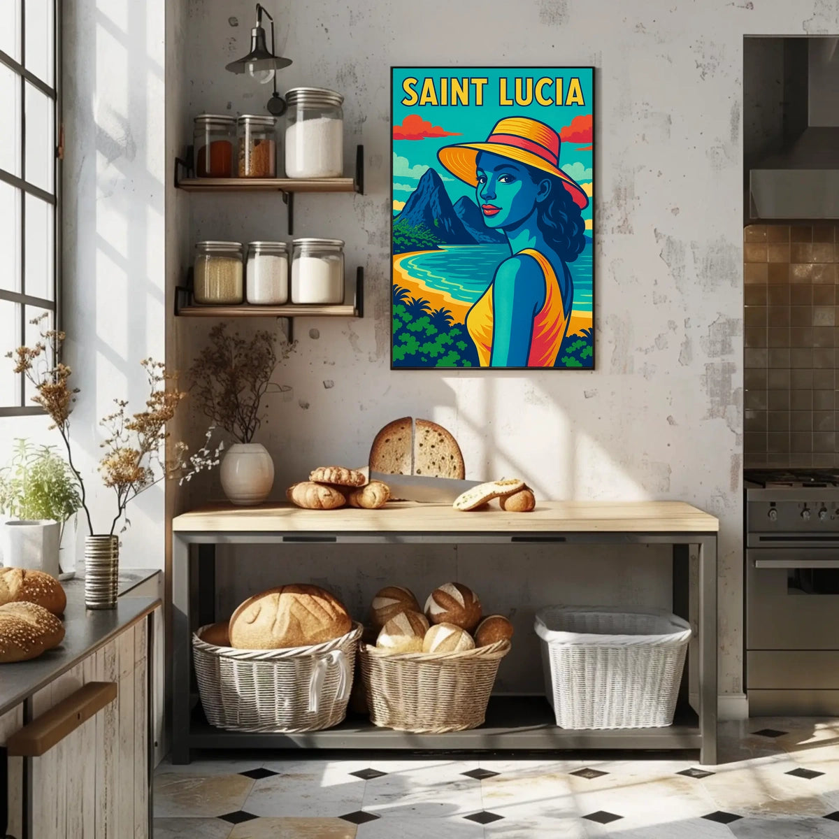 Saint Lucia Tropical Paradise Poster