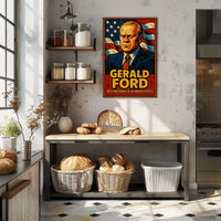 Gerald Ford 38th President Poster Museum Quality Wall Art