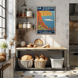 La Corse En Yacht Poster