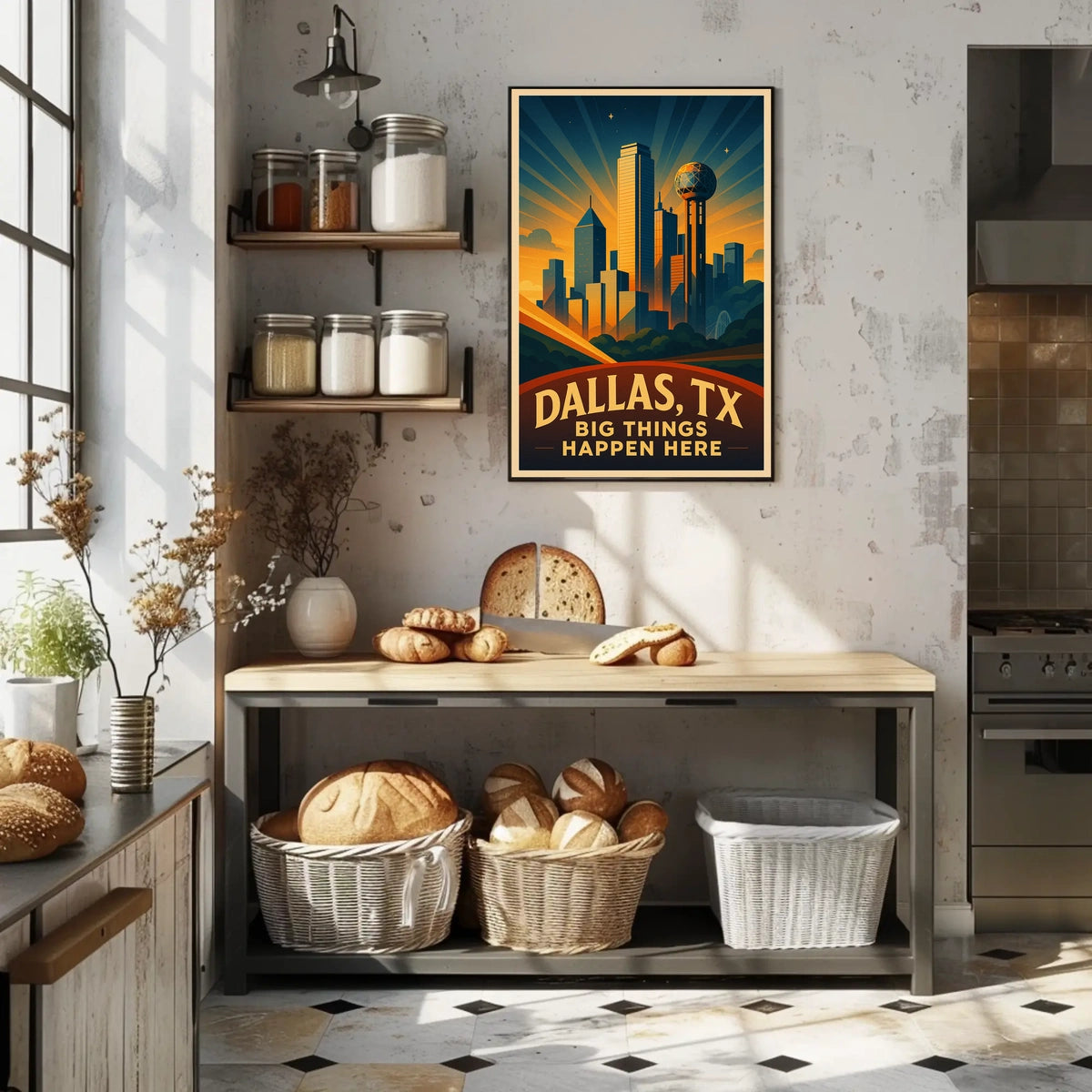 Dallas, TX Big Things Happen Here Poster