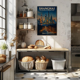 Shanghai The Heartbeat of Modern China Poster