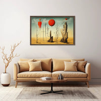 Surreal Desert Landscape Art Poster - Abstract or Artistic Poster