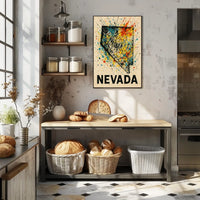 Nevada A Splash Of Color Poster