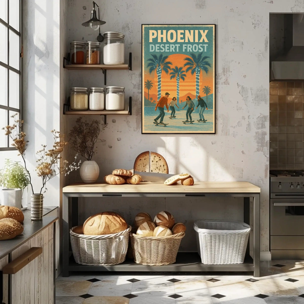 Phoenix Desert Frost Poster