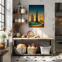 Iconic Dubai Landmarks Poster