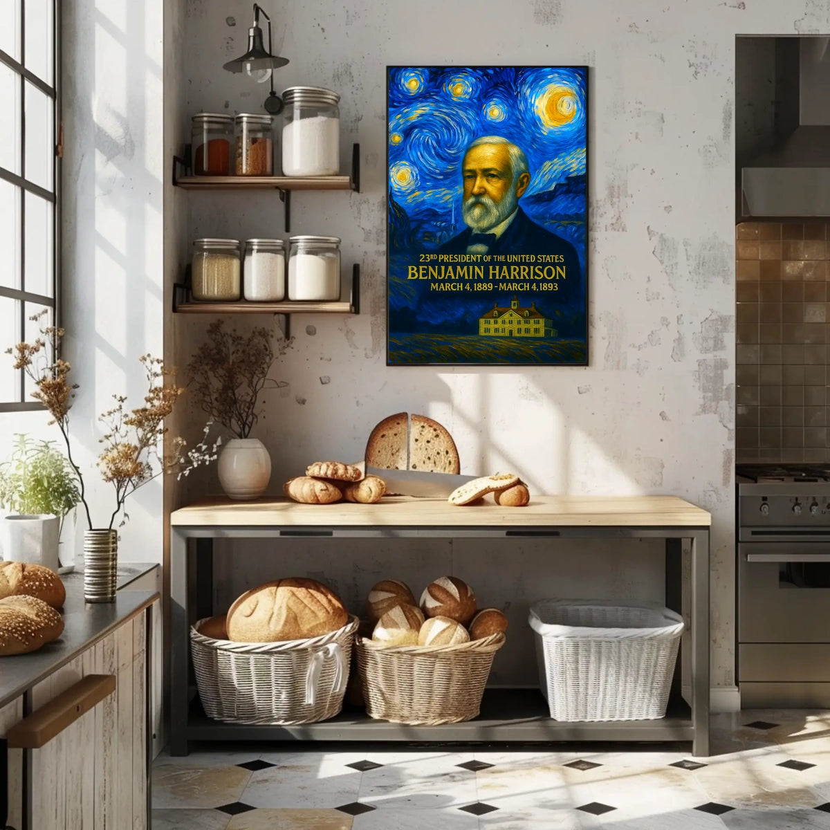 Benjamin Harrison 23rd President of the United States Presidential Masterpiece Series Poster