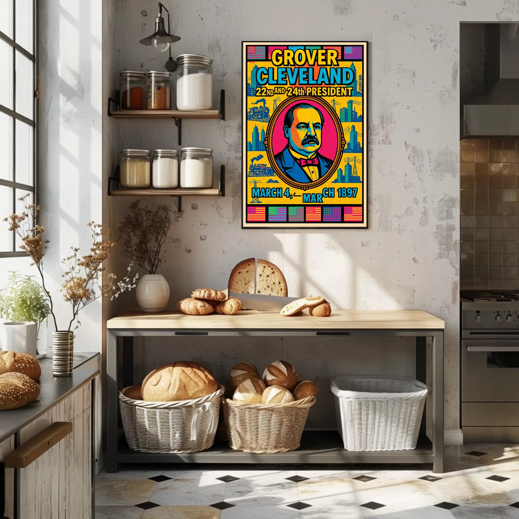 Grover Cleveland 22nd and 24th President Poster PosterGoat