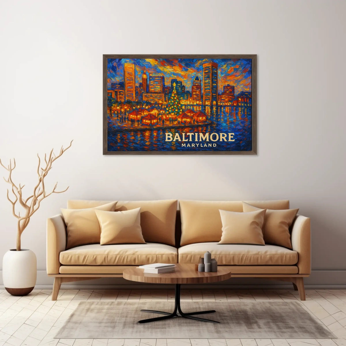 Baltimore Skyline Celebration Poster