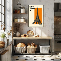 Eiffel Tower Minimalist Design Travel Poster