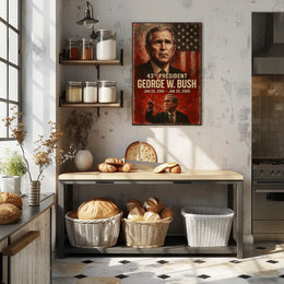 George W Bush 43Rd President Patriotic Realism Poster