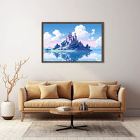 Enchanted Castle by the Lake Poster