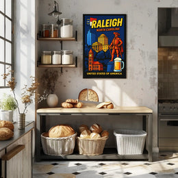 Raleigh, North Carolina Poster PosterGoat