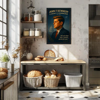 Patriotic Tribute Poster: Leadership and Inspiration Art
