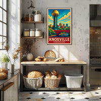 Knoxville, Tennessee A Vibrant Poster