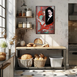 Laurant's Enigmatic Vintage Illusionist Magic Show Poster - Artistic Poster