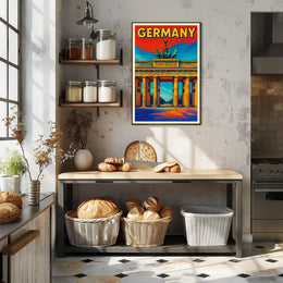 Germany Vibrant Landmark Poster