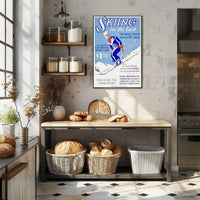 Skiing in the East Poster PosterGoat