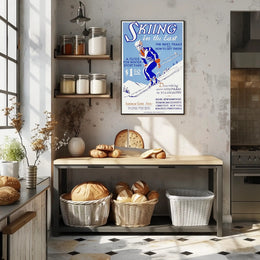 Skiing in the East Poster PosterGoat