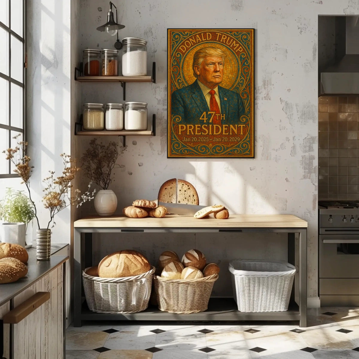 Trump Historical Mosaic Regal Poster